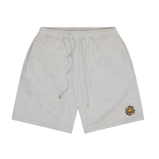 Broken Planet Market Sweat Shorts Heather Gray Camo
