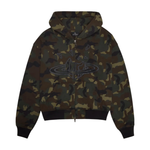 BROKEN PLANET MARKET PLANET ZIP-UP HOODIE CAMO GREEN BROKEN PLANET MARKET PLANET ZIP-UP HOODIE CAMO GREEN