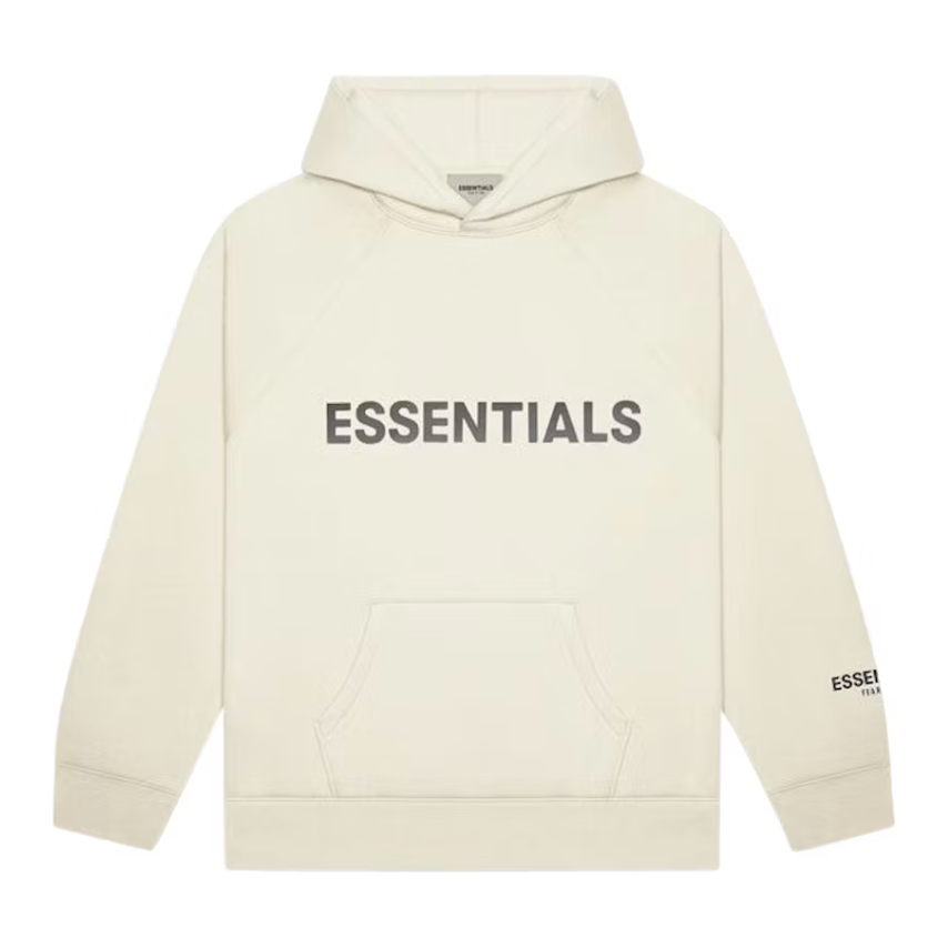 Fear of God Essentials Pullover Hoodie Applique Logo Buttercream Fear Of God KershKicks