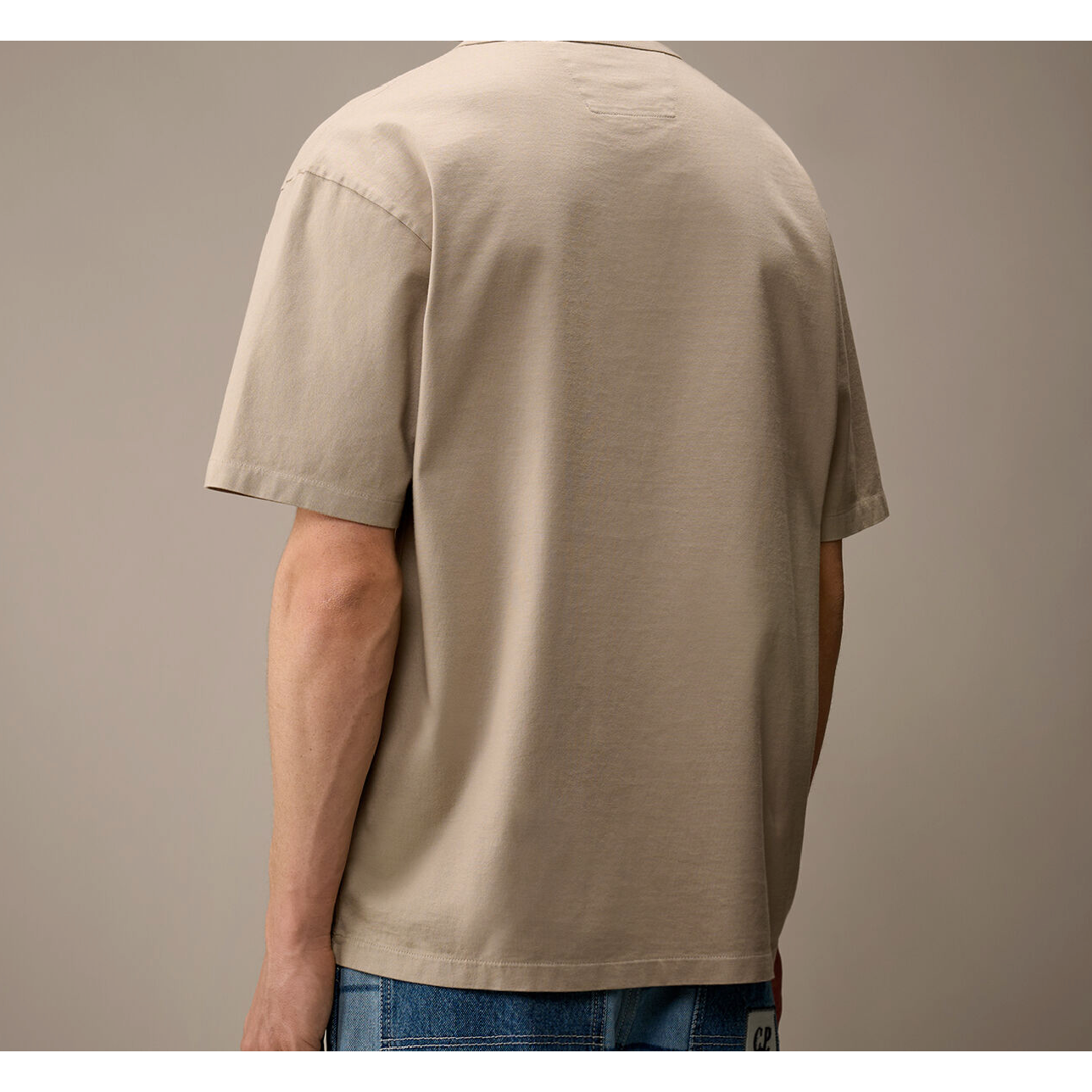 Palace x C.P. Company Mercerized Jersey 30/2 Twisted T-Shirt Stone