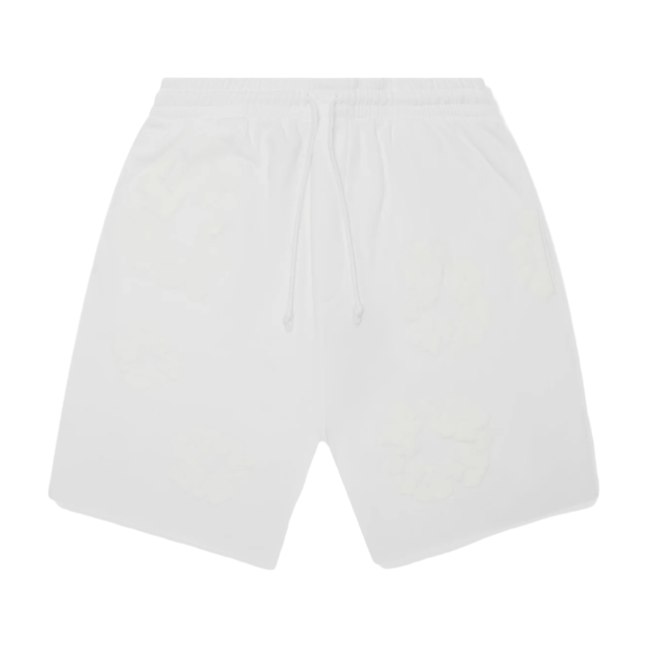Denim Tears Men's Mono Cotton Wreath Shorts White
