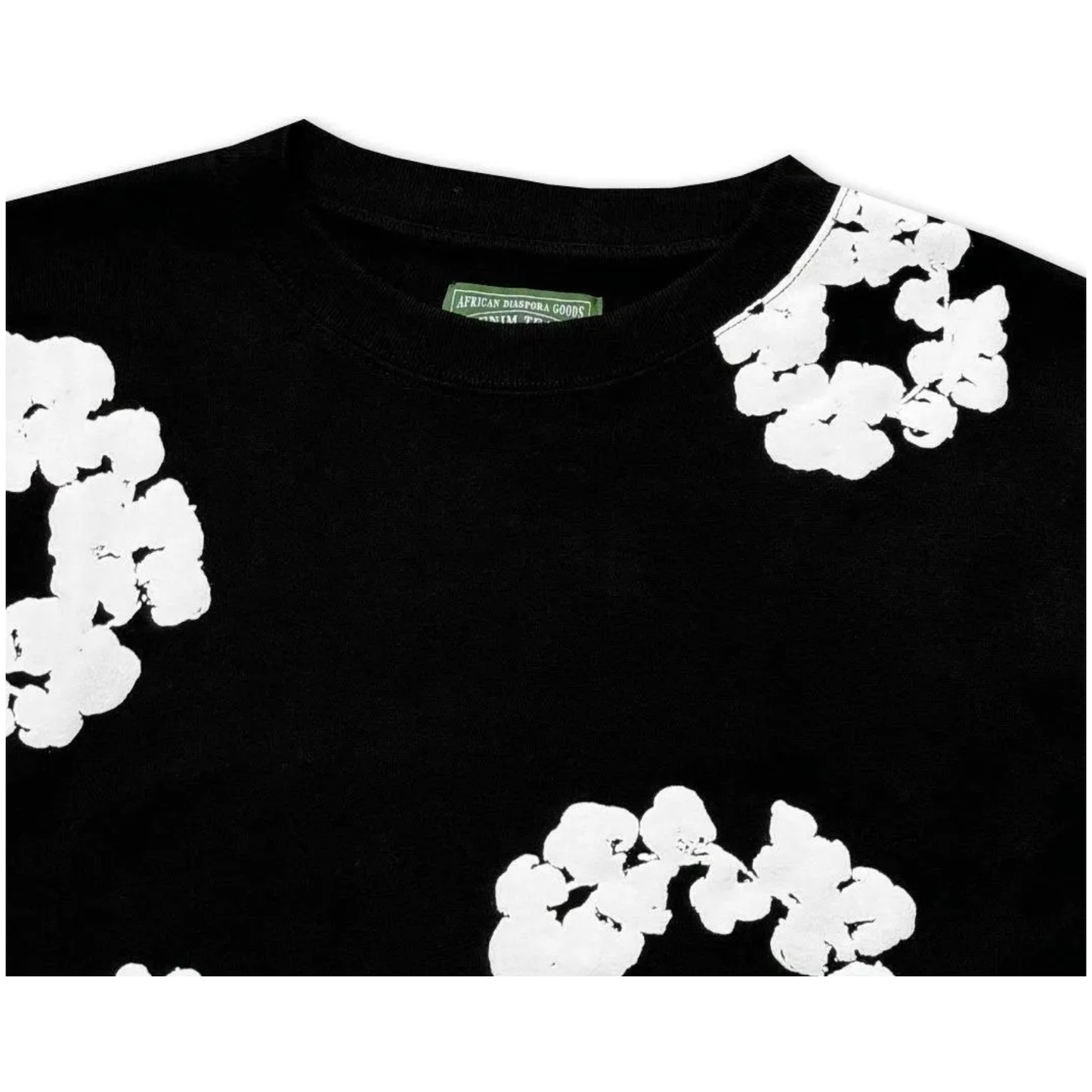 Denim Tears Long Sleeve Cotton Wreath T-shirt Black