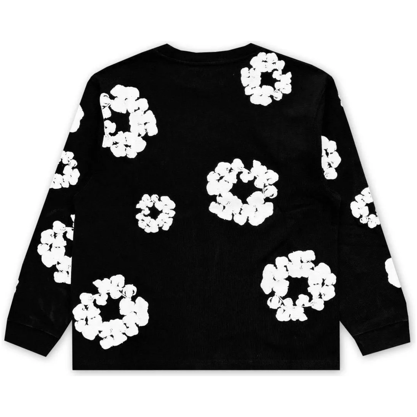 Denim Tears Long Sleeve Cotton Wreath T-shirt Black