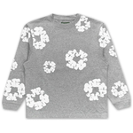 Denim Tears Long Sleeve Cotton Wreath T-shirt Grey Denim Tears Long Sleeve Cotton Wreath T-shirt Grey