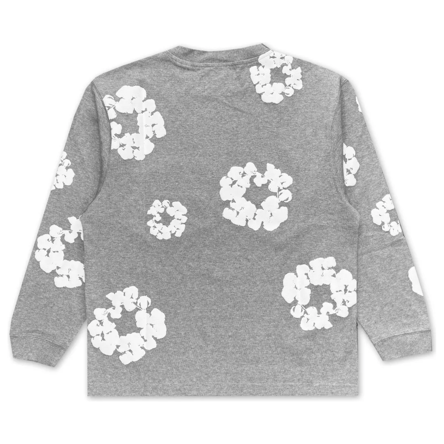 Denim Tears Long Sleeve Cotton Wreath T-shirt Grey