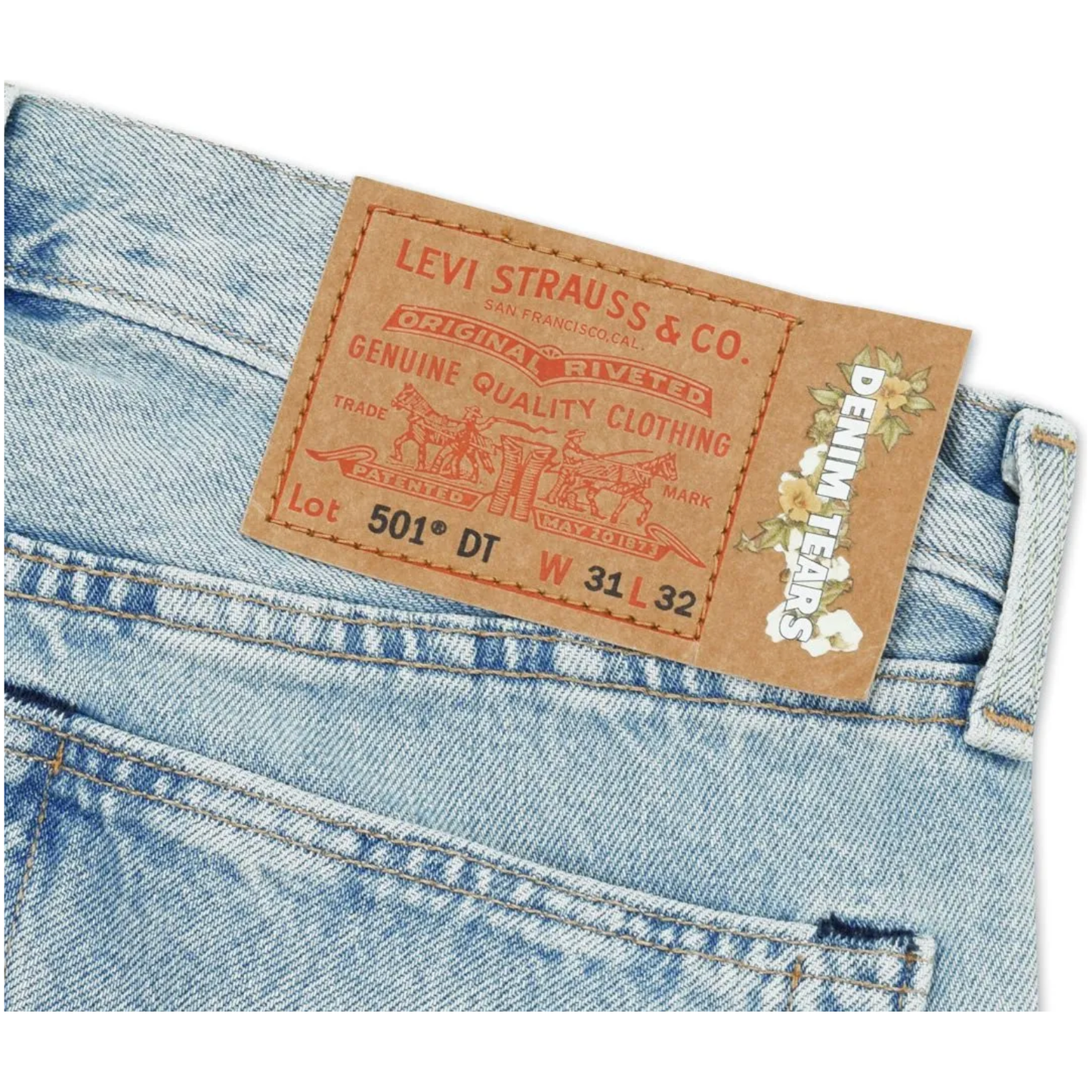 Denim Tears x Levi's Cotton Wreath Jean Light Wash