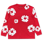 Denim Tears Long Sleeve Cotton Wreath T-shirt Red Denim Tears Long Sleeve Cotton Wreath T-shirt Red