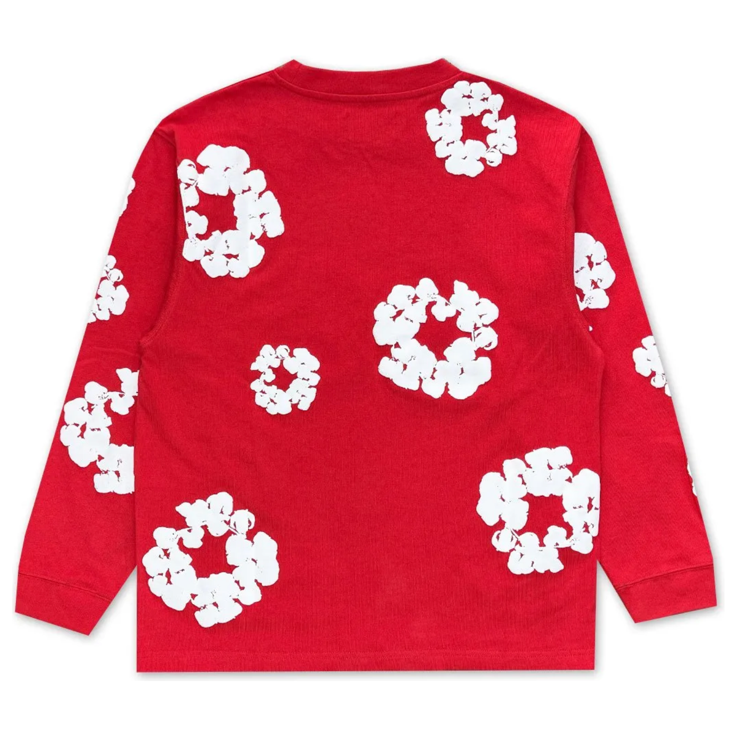 Denim Tears Long Sleeve Cotton Wreath T-shirt Red