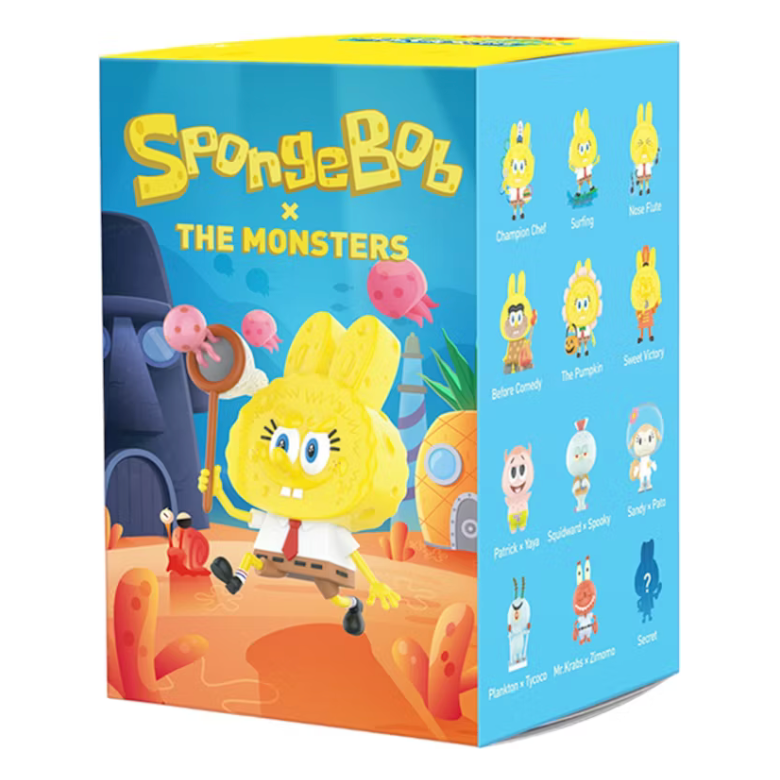Pop Mart Labubu The Monsters Spongebob Series Figure Single Blind Box