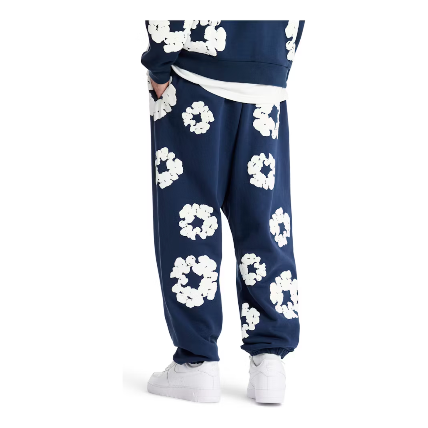 Denim Tears Cotton Wreath Sweatpants Navy