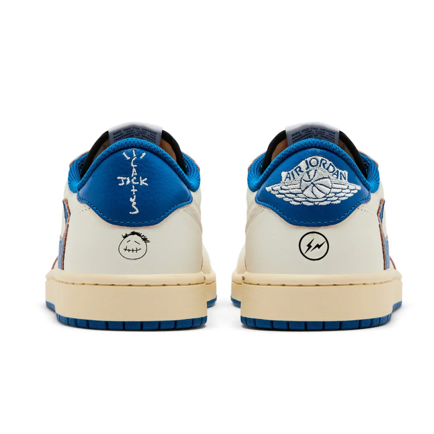 Jordan 1 Retro Low OG SP Fragment x Travis Scott Sail Military Blue