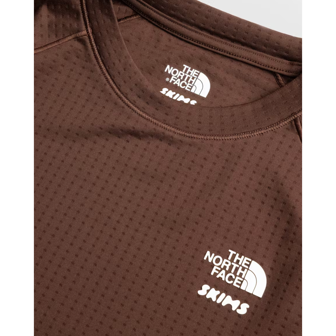 SKIMS x TNF Dotknit Long Sleeve Top Cocoa