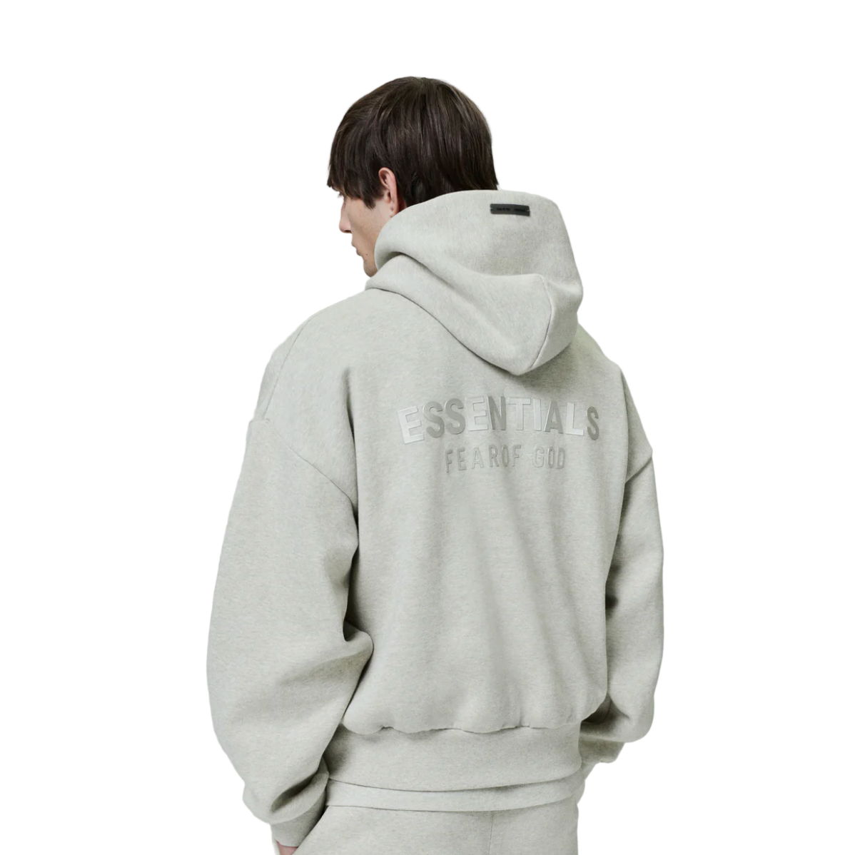 Fear of God Essentials Classic Fleece Hoodie Heather Stone