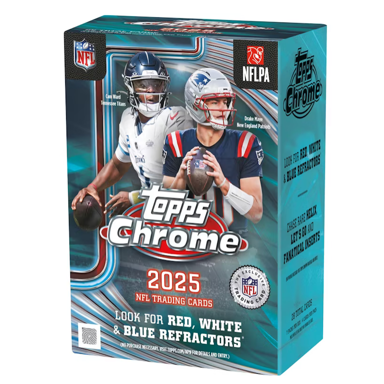2025 Topps Chrome Football Value Box | Topps | KershKicks