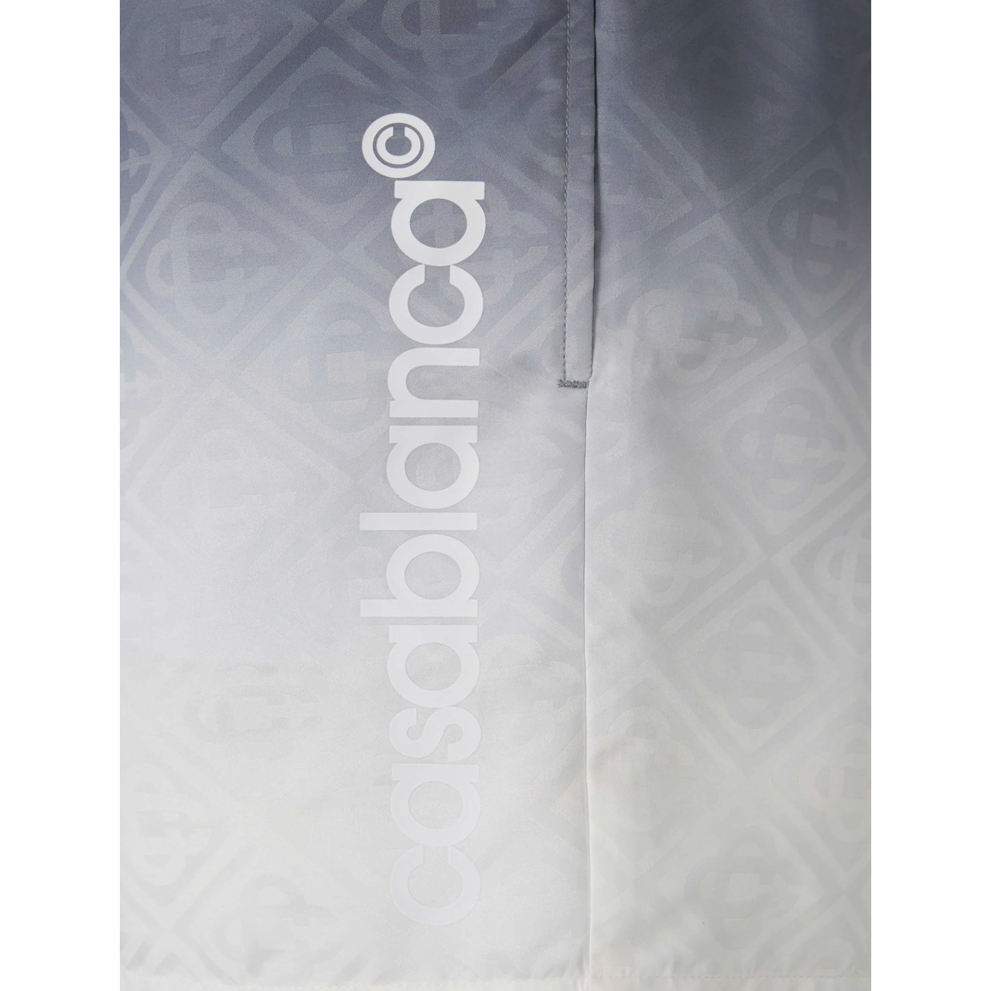 CASABLANCA JACQUARD GRADIENT SWIM SHORTS GREY GRADIENT