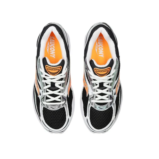 Saucony ProGrid Omni 9 Speed Shades White Black Orange