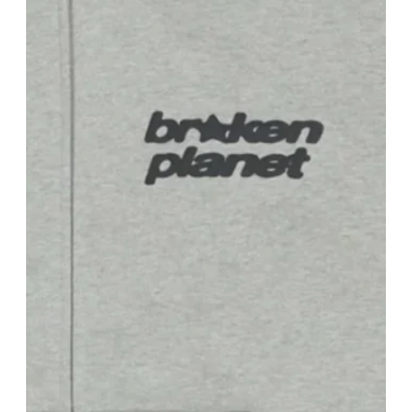 Broken Planet Star Logo Zip Up Hoodie Heather Gray