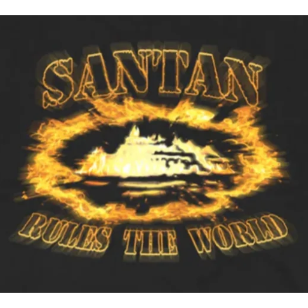 Corteiz x Santan Dave Alcatraz Tee Black/Orange