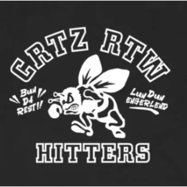 Corteiz The Hitters Tee Black
