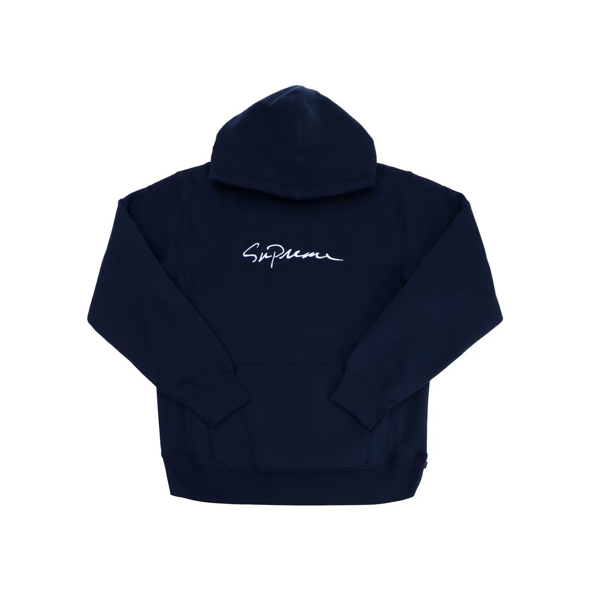 Supreme Classic Script Hooded Sweatshirt Navy
