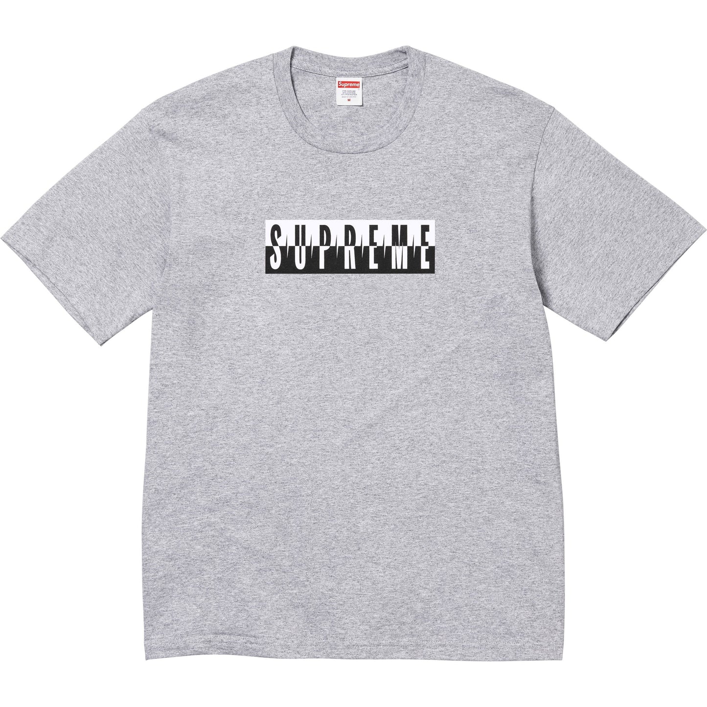 Supreme Split Tee (FW25) – Heather Grey