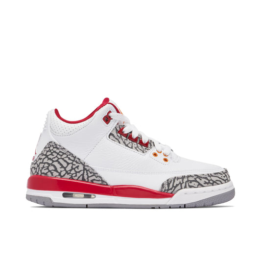 Jordan 3 Retro Cardinal (GS) by Jordan's in Shoes. Available at KershKicks for £165.00. A must-have for fans of Jordan's looking to elevate their style with this Shoes.