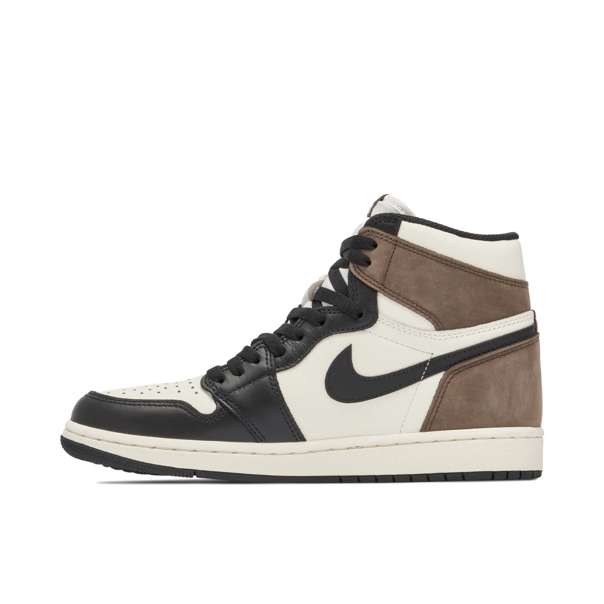 Jordan 1 Retro High Dark Mocha by Jordan's in Shoes. Available at KershKicks for £450.00. A must-have for fans of Jordan's looking to elevate their style with this Shoes.