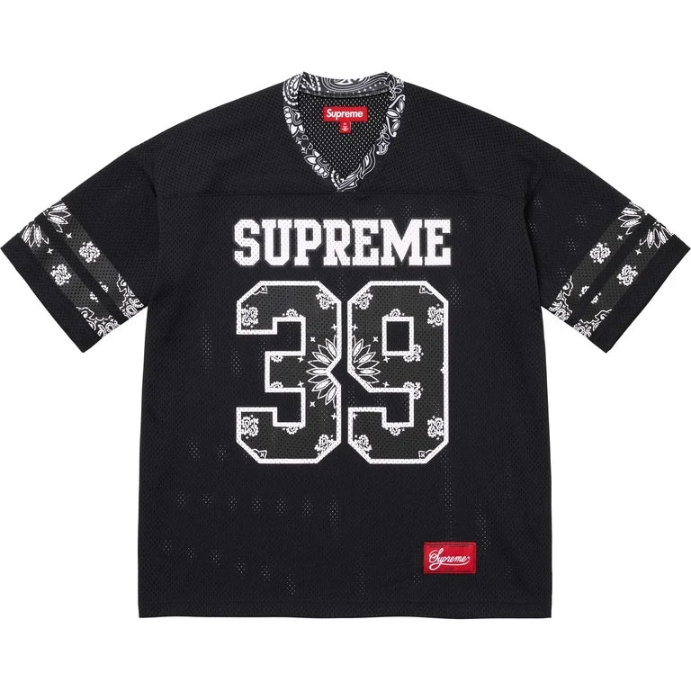 【tk ユンリャ】Supreme Bandana Football Supreme Bandana Football Jersey Black | Supreme | KershKicks