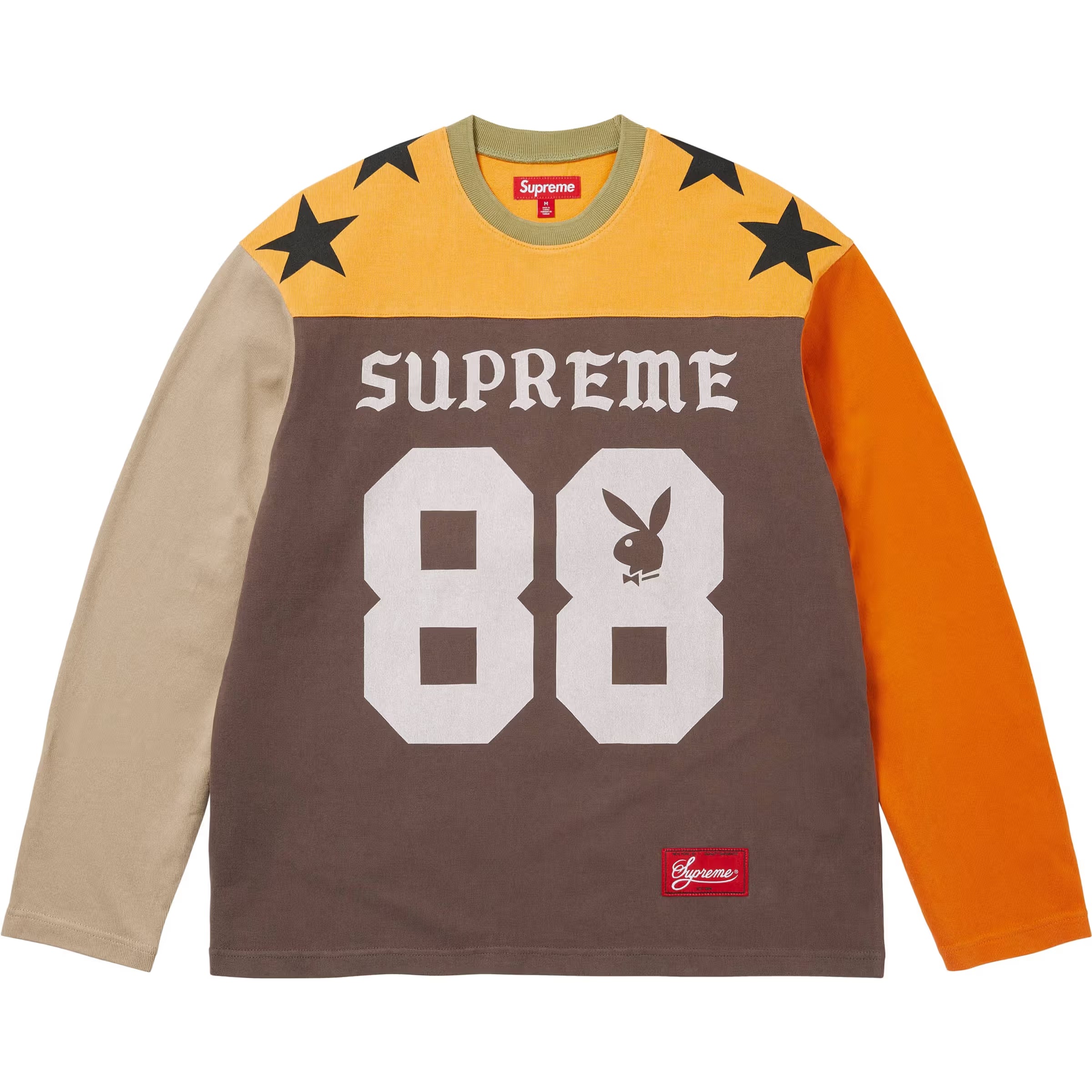 Supreme Playboy L/S Football Top Tan | Supreme | KershKicks