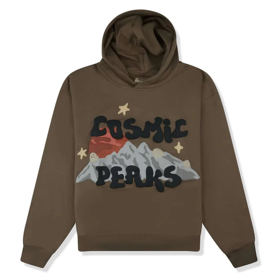 Broken Planet Market Cosmic Peaks Hoodie Cinder Brown by Broken Planet Market in Clothing. Available at KershKicks for £225.00. A must-have for fans of Broken Planet Market looking to elevate their style with this Hoodie.