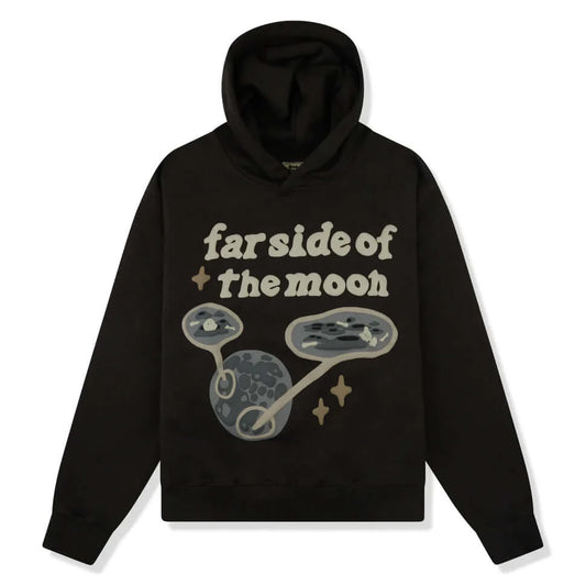 Broken Planet Market Far Side Of The Moon Hoodie - Soot Black by Broken Planet Market in Clothing. Available at KershKicks for £225.00. A must-have for fans of Broken Planet Market looking to elevate their style with this Hoodie.