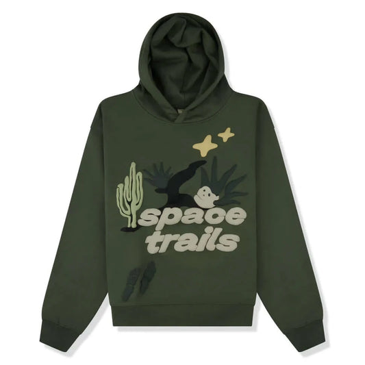 Broken Planet Market Space Trails Hoodie Agave Green by Broken Planet Market from £225.00