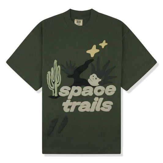 Broken Planet Market Space Trails T-Shirt Agave Green by Broken Planet Market in Clothing. Available at KershKicks for £125.00. A must-have for fans of Broken Planet Market looking to elevate their style with this T-Shirt.