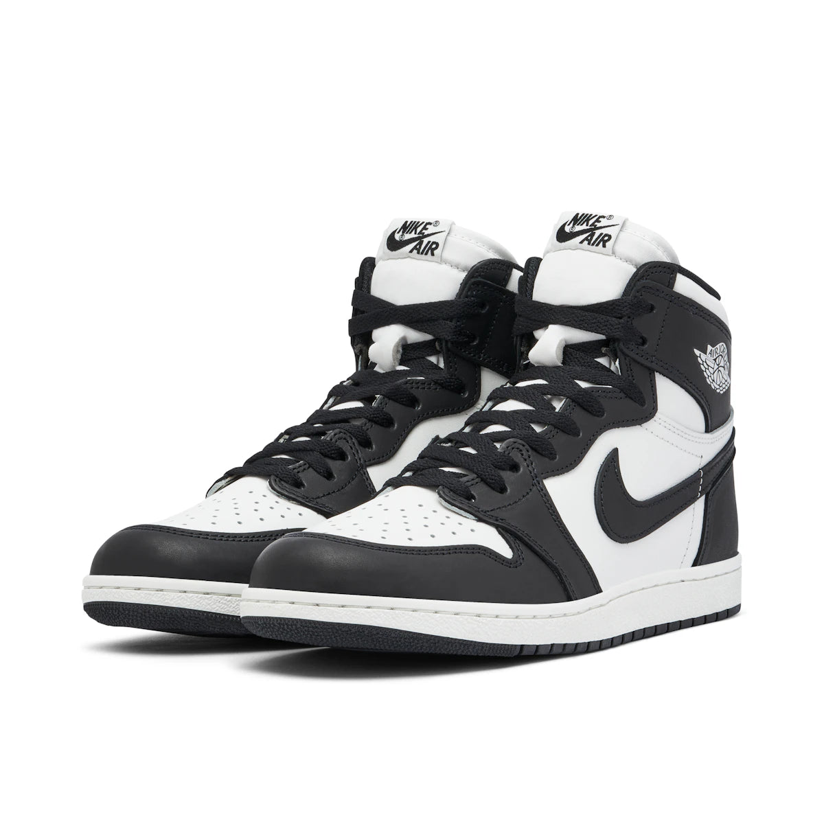 Jordan 1 Retro High 85 Black White (2023) by Jordan's in Shoes. Available at KershKicks for £250.00. A must-have for fans of Jordan's looking to elevate their style with this Shoes.