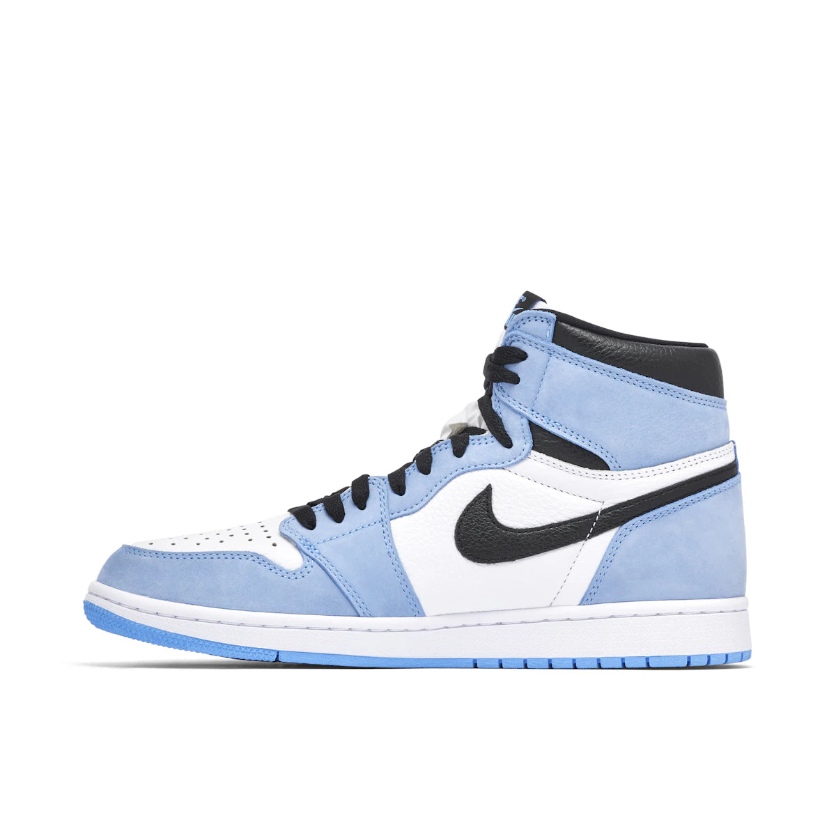 Jordan 1 Retro High University Blue by Jordan's in Shoes. Available at KershKicks for £350.00. A must-have for fans of Jordan's looking to elevate their style with this Shoes.