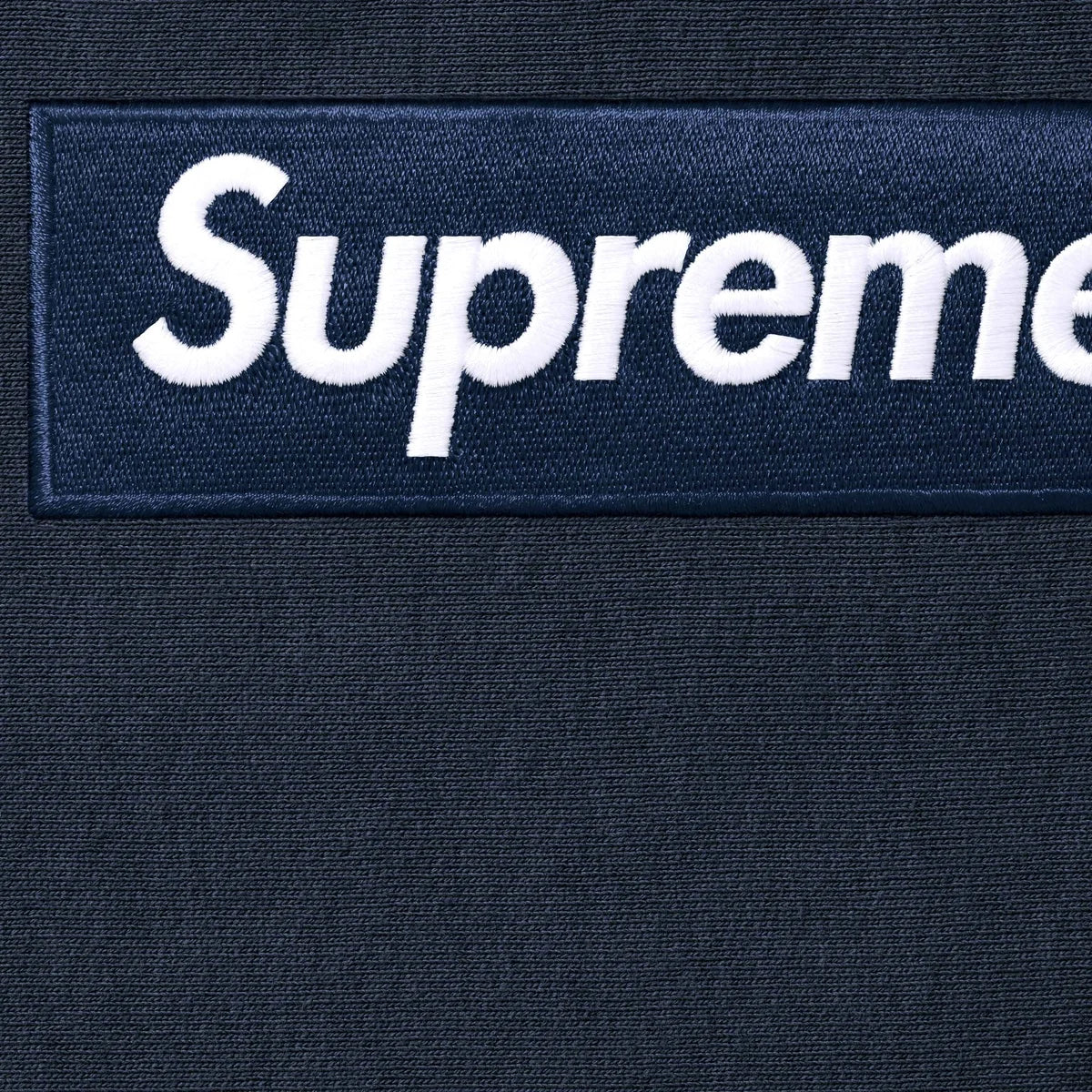 Supreme Box Logo Hooded Sweatshirt Navy