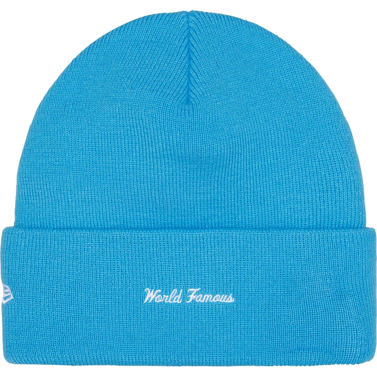 Supreme New Era Box Logo Beanie Cyan