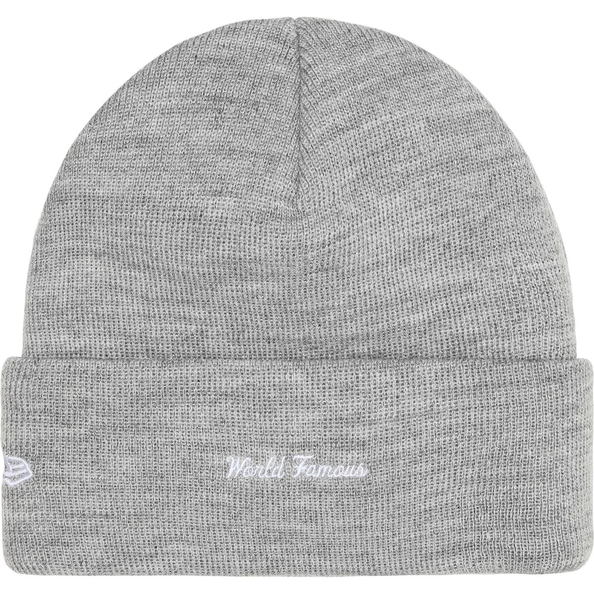 Supreme New Era Box Logo Beanie Heather Grey