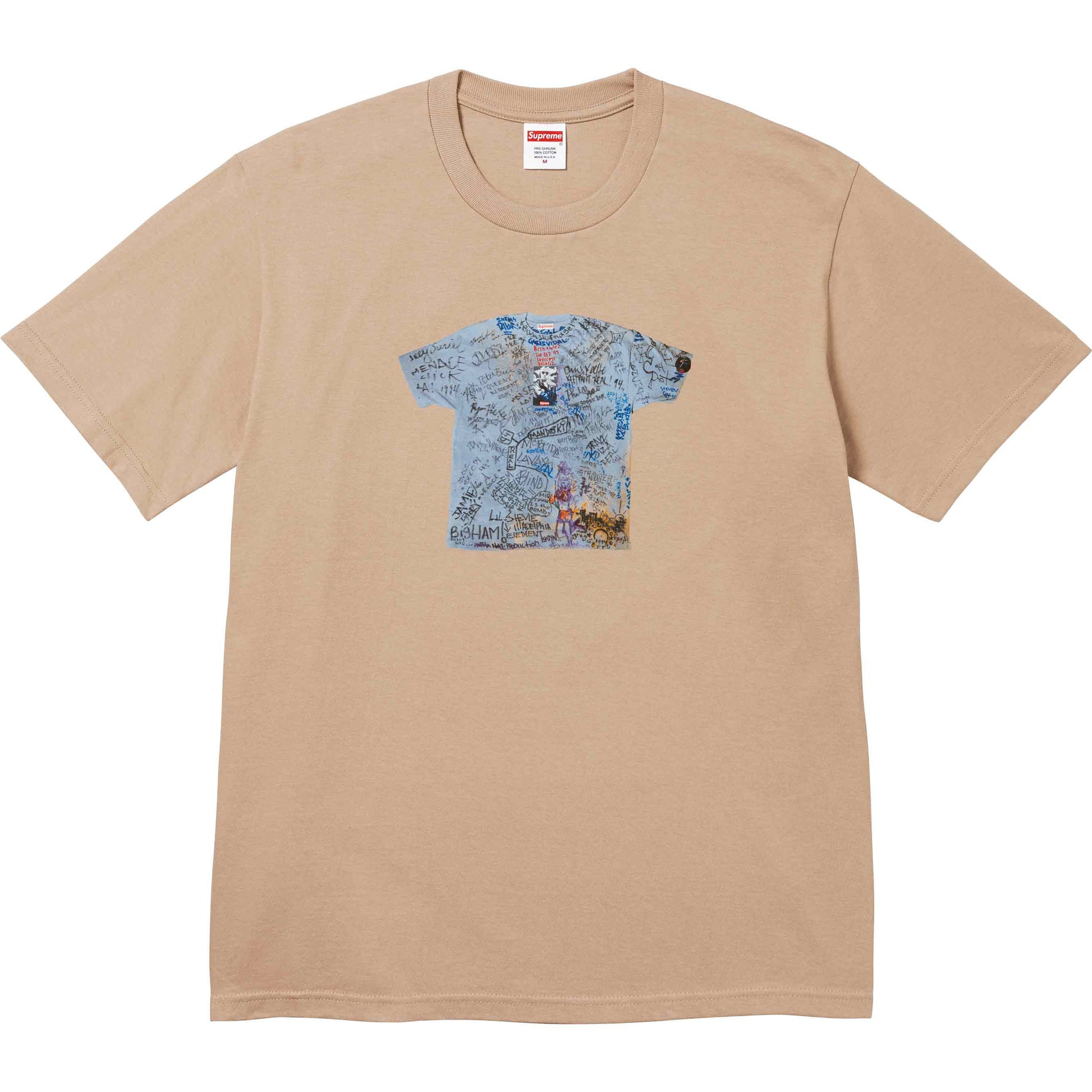 Supreme 30th Anniversary Tee - Khaki by Supreme in Uncategorized. Available at KershKicks for £75.00. A must-have for fans of Supreme looking to elevate their style with this T-Shirt.