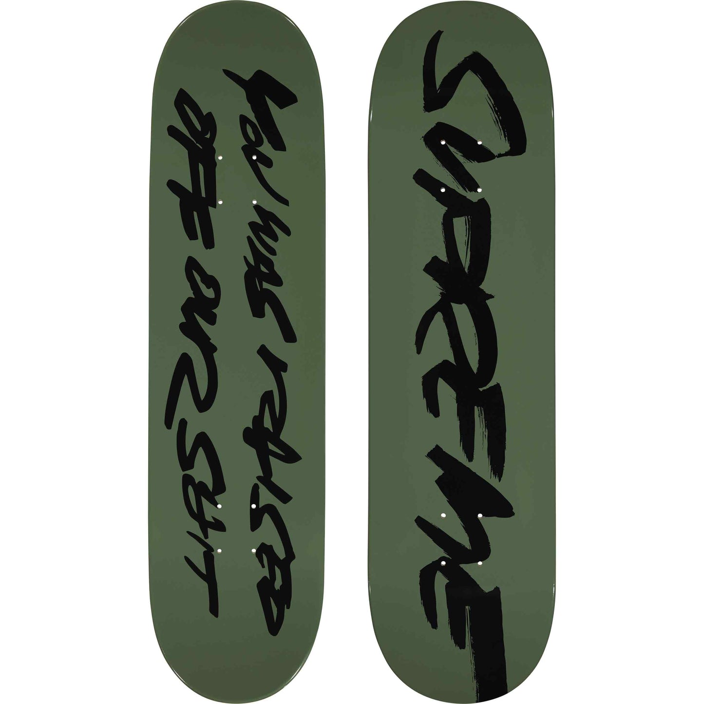 Supreme Futura Skateboard Olive by Supreme in . Available at KershKicks for £110.00. A must-have for fans of Supreme looking to elevate their style with this Skateboard.