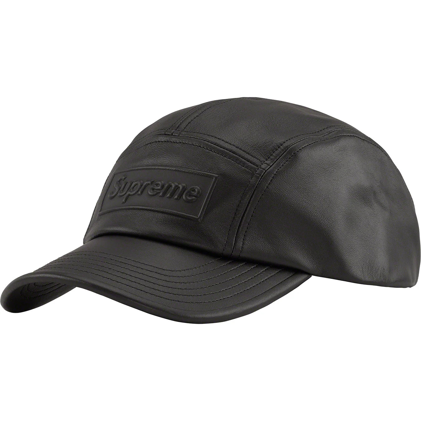 Supreme GORE TEX Leather Camp Cap Black SS22 Supreme KershKicks