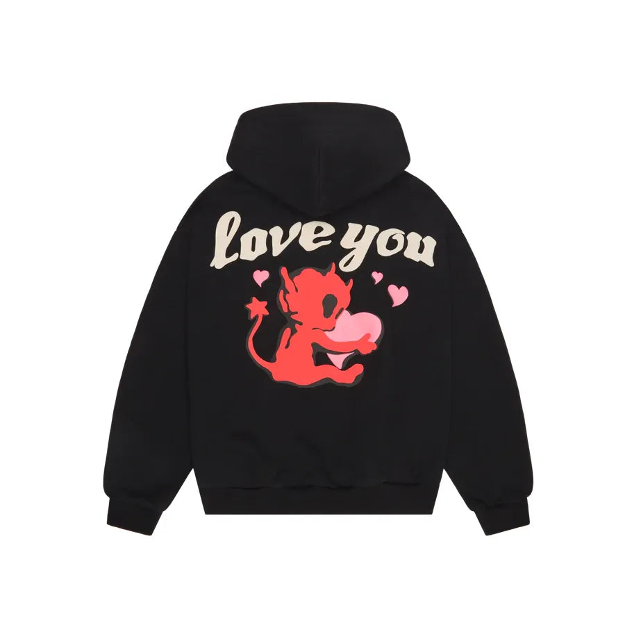 Broken Planet Broken Hearts Hoodie Midnight Black | Broken Planet