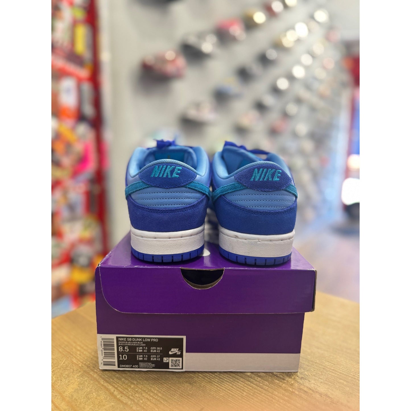 Nike SB Dunk Low Blue Raspberry UK 7.5