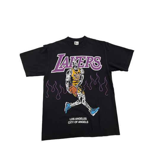 Warren Lotas Lebron James Flames T-Shirts Black by Warren Lotas in Clothing. Available at KershKicks for £88.00. A must-have for fans of Warren Lotas looking to elevate their style with this T-Shirt.