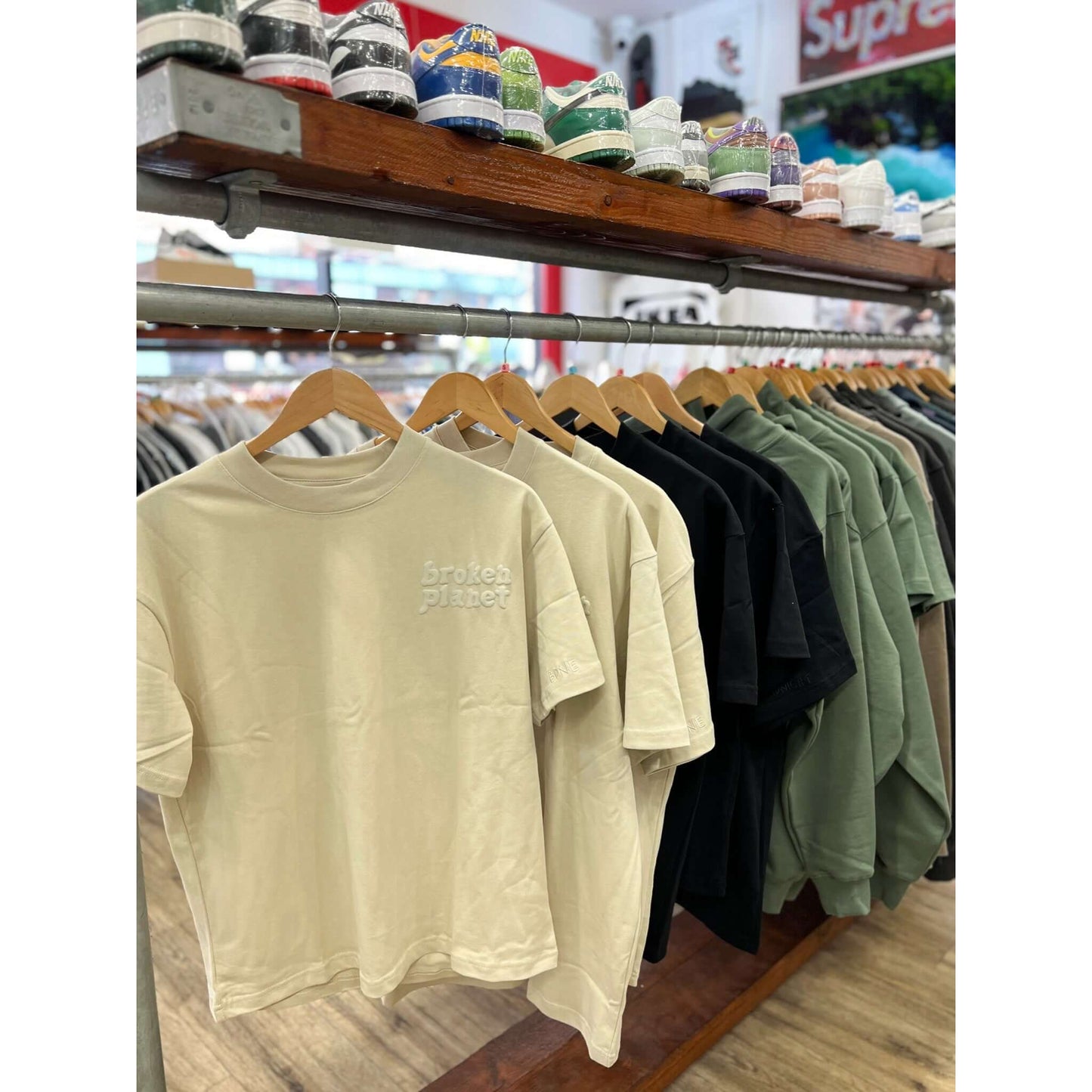 Broken Planet Market Basics T-Shirt Bone White by Broken Planet Market in Clothing. Available at KershKicks for £70.00. A must-have for fans of Broken Planet Market looking to elevate their style with this T-Shirt.