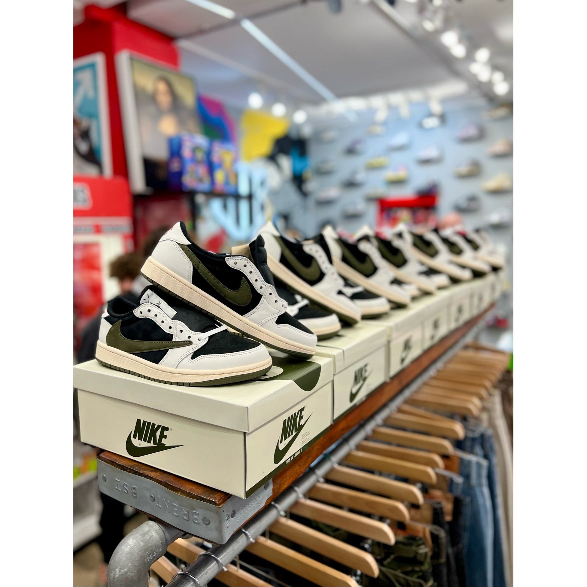 Jordan 1 Retro Low OG SP Travis Scott Olive (W) by Jordan's in Shoes. Available at KershKicks for £550.00. A must-have for fans of Jordan's looking to elevate their style with this Shoes.