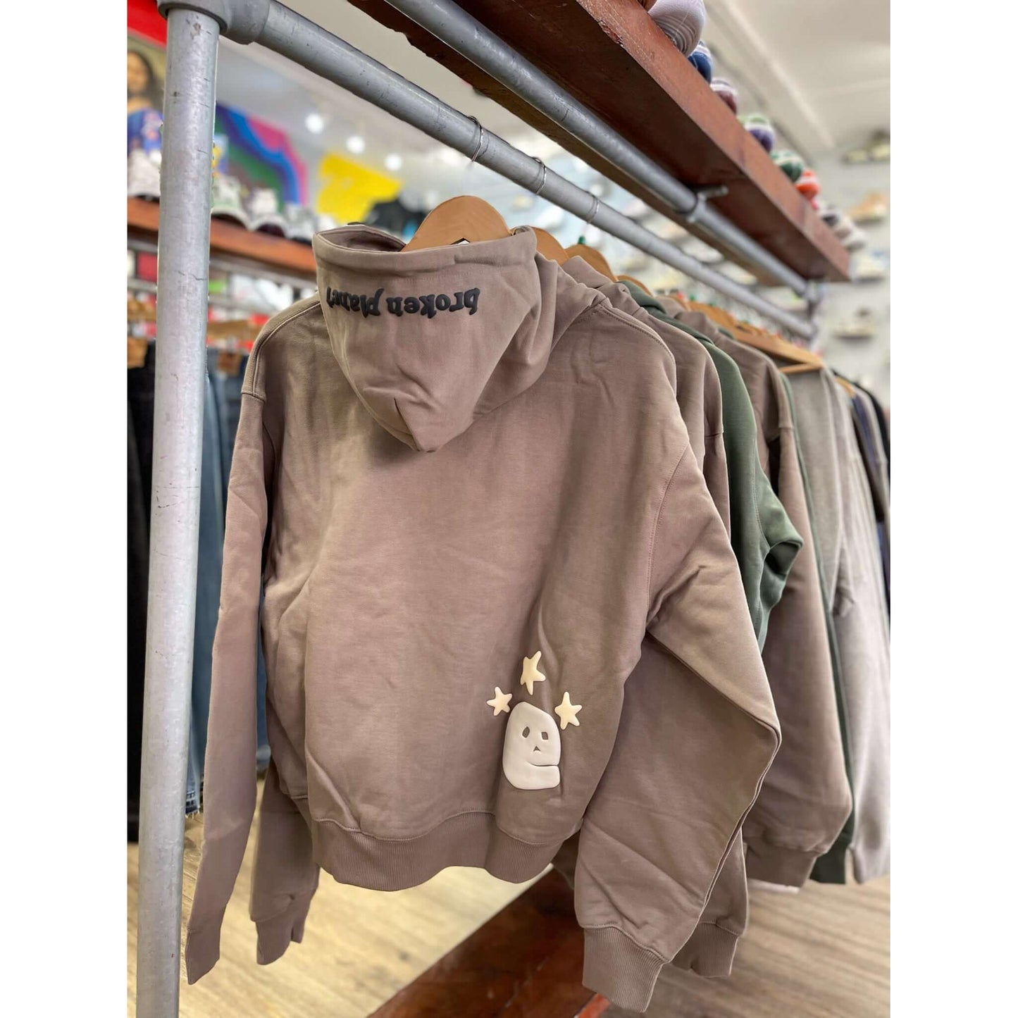 Broken Planet Market Cosmic Peaks Hoodie Cinder Brown by Broken Planet Market in Clothing. Available at KershKicks for £225.00. A must-have for fans of Broken Planet Market looking to elevate their style with this Hoodie.