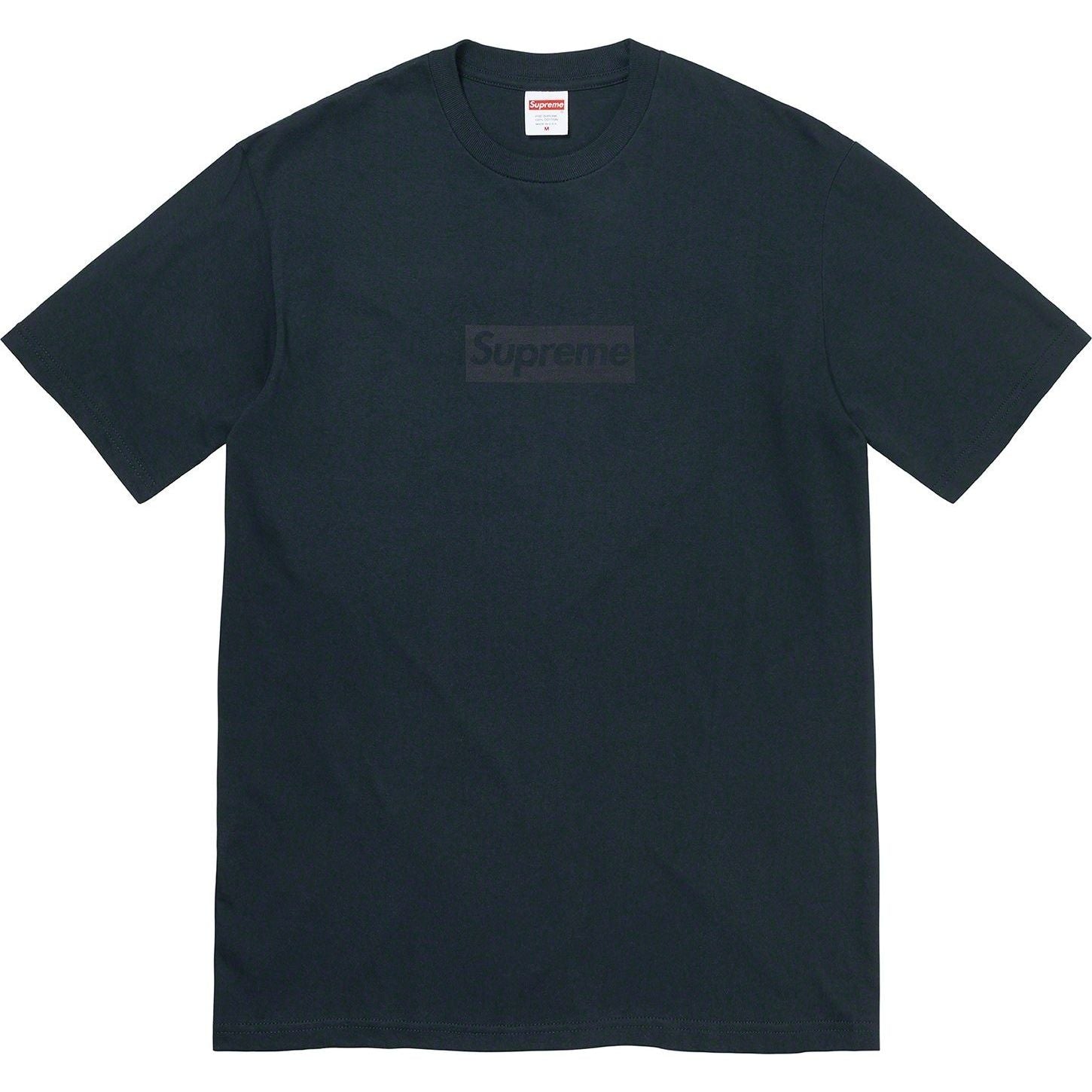 Supreme Tonal Box Logo Tee Navy | Supreme | KershKicks