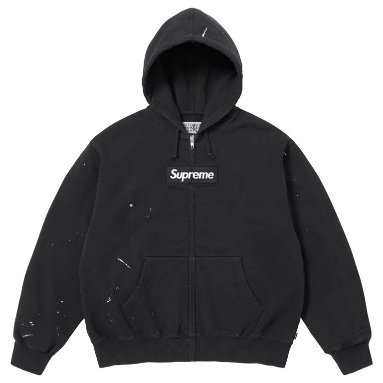 Supreme MM6 Maison Margiela Box Logo Zip Up Hooded Sweatshirt