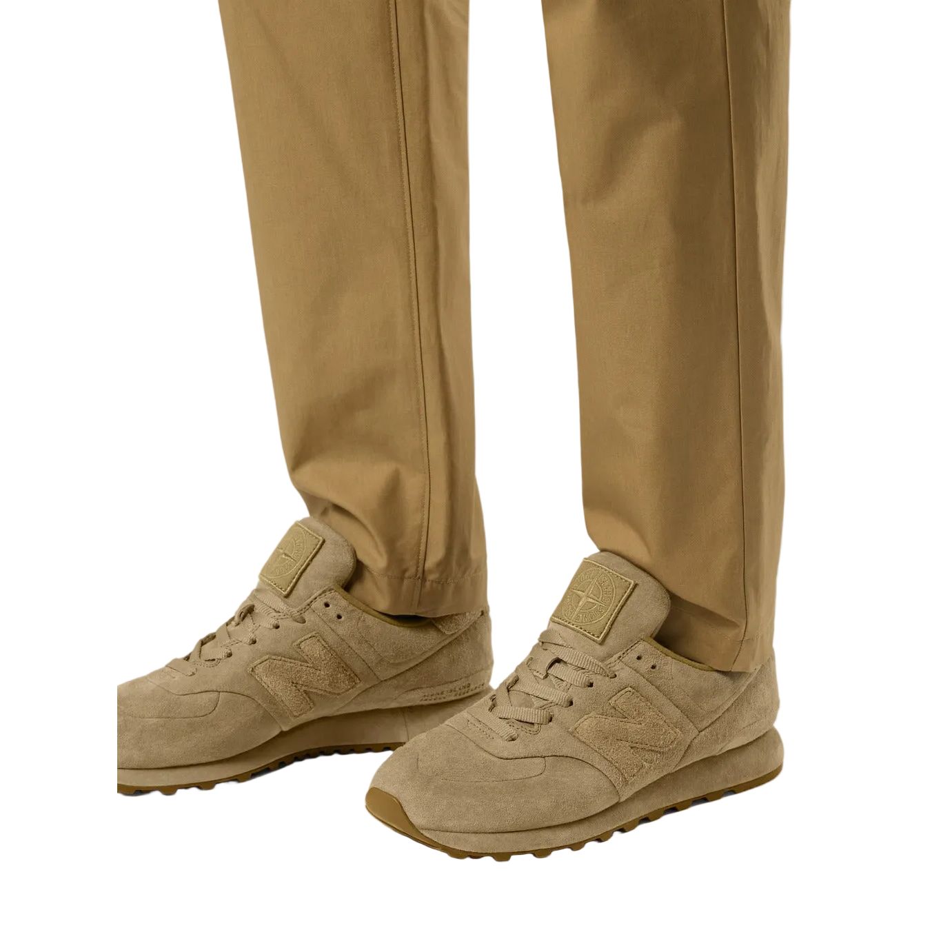 New Balance 574 Ghost Stone Island Dark Beige